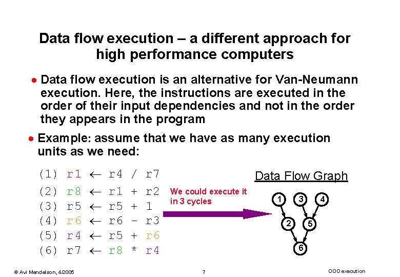 Data flow execution – a different approach for high performance computers · Data flow