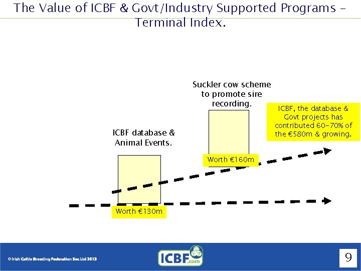 The Value of ICBF & Govt/Industry Supported Programs – Terminal Index. Suckler cow scheme