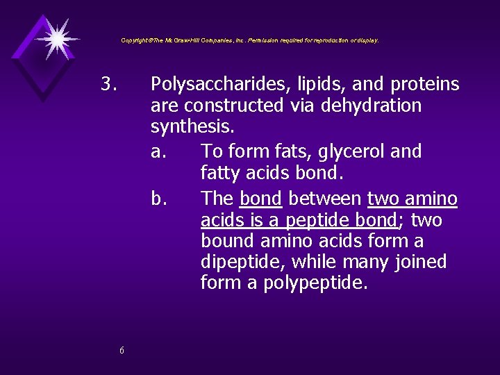 Copyright The Mc. Graw-Hill Companies, Inc. Permission required for reproduction or display. 3. Polysaccharides,