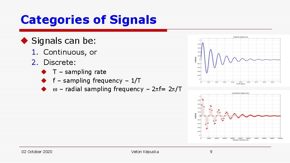 Routine Signals Signal and Systems Introduction to Signals and Systems