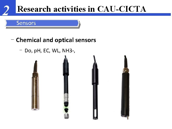2 Research activities in CAU-CICTA Sensors - Chemical and optical sensors - Do, p.