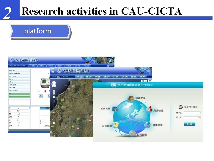 2 Research activities in CAU-CICTA platform 