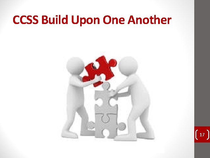 CCSS Build Upon One Another 17 CCSS Build Upon One Another 17