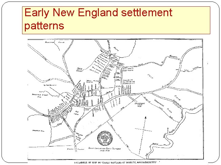 Early New England settlement patterns 