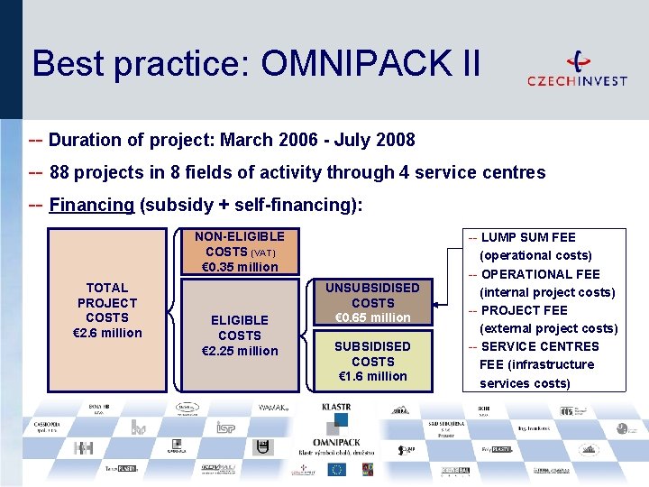 Best practice: OMNIPACK II -- Duration of project: March 2006 - July 2008 --