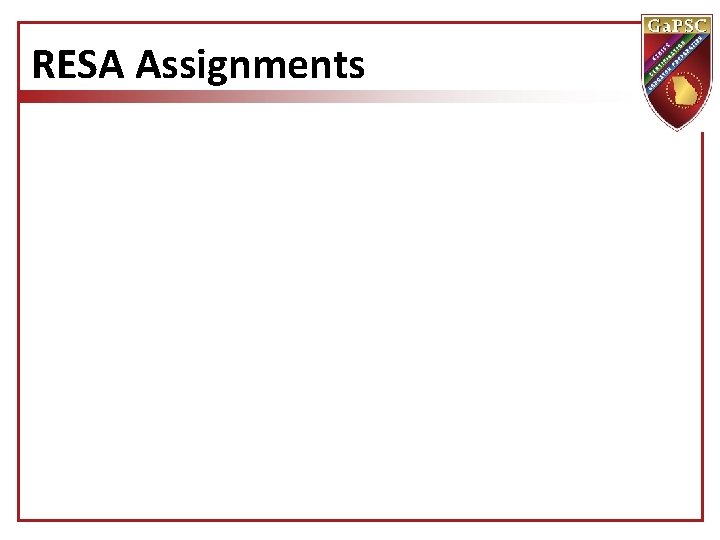 RESA Assignments 