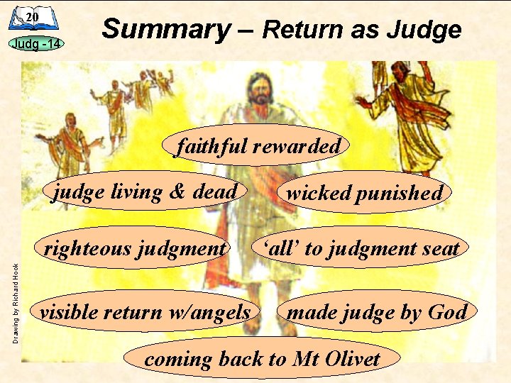 20 Judg -14 Summary – Return as Judge faithful rewarded judge living & dead