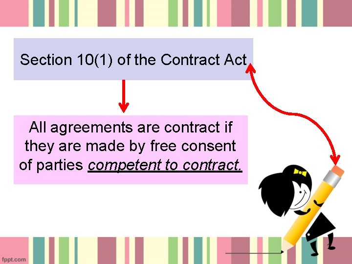 Section 10(1) of the Contract All agreements are contract if they are made by