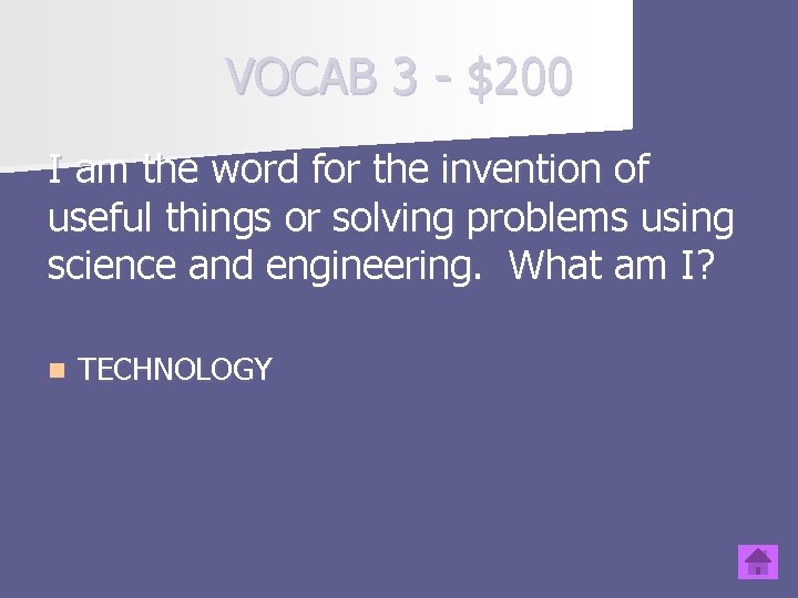 VOCAB 3 - $200 I am the word for the invention of useful things