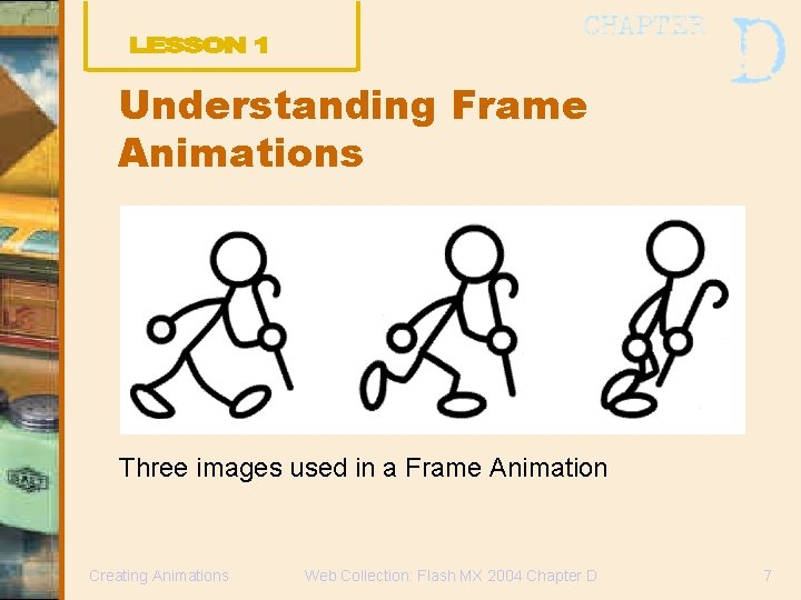 Understanding Frame Animations Three images used in a Frame Animation Creating Animations Web Collection: