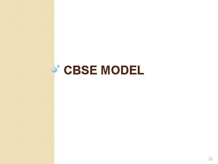 CBSE MODEL 22 