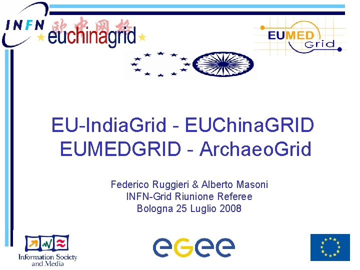 EU-India. Grid - EUChina. GRID EUMEDGRID - Archaeo. Grid Federico Ruggieri & Alberto Masoni