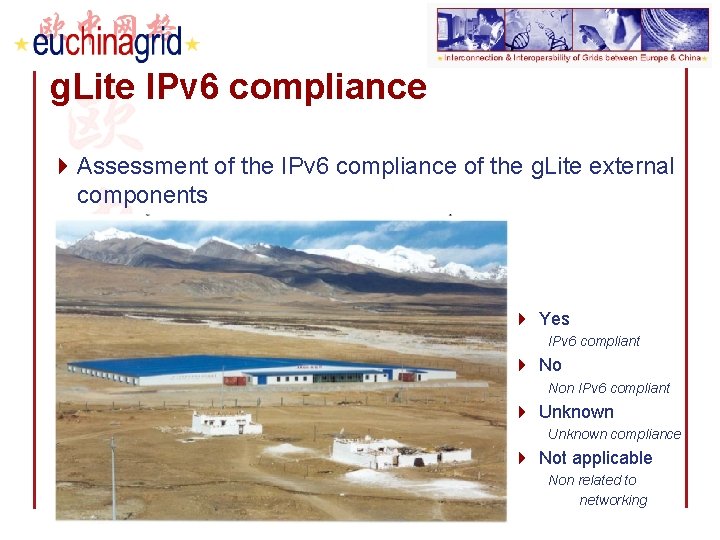 g. Lite IPv 6 compliance 4 Assessment of the IPv 6 compliance of the