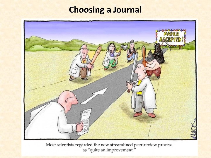 Choosing a Journal 