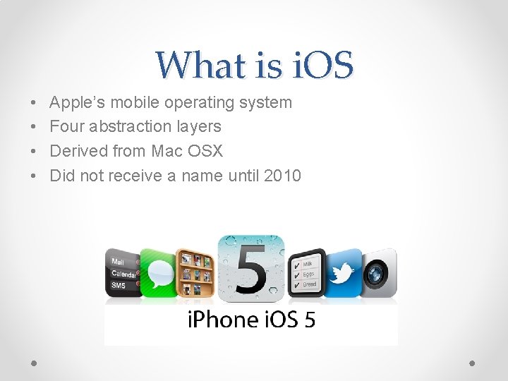 Ios Operating System Layers i OS The Worlds Most Advanced Mobile Operating