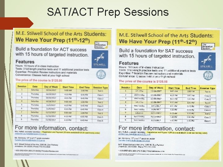 SAT/ACT Prep Sessions 