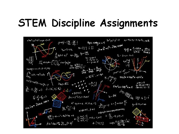 STEM Discipline Assignments 