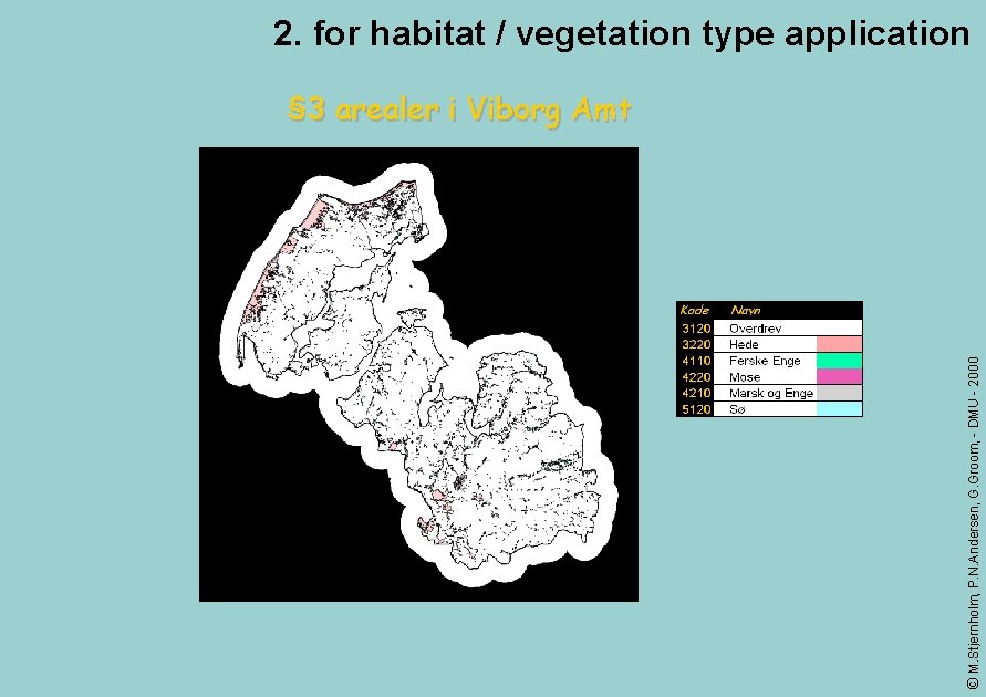2. for habitat / vegetation type application © M. Stjernholm, P. N. Andersen, G.