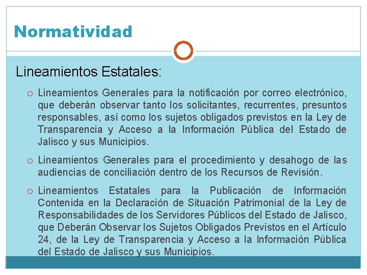 Normatividad Lineamientos Estatales: Lineamientos Generales para la notificación por correo electrónico, que deberán observar