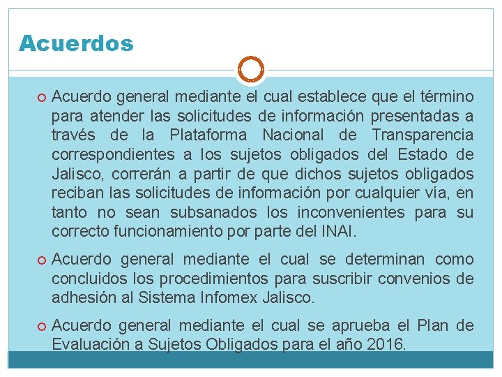 Acuerdos Acuerdo general mediante el cual establece que el término para atender las solicitudes