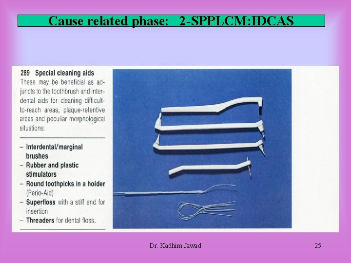 Cause related phase: 2 -SPPLCM: IDCAS Dr. Kadhim Jawad 25 Cause related phase: 2 -SPPLCM: IDCAS Dr. Kadhim Jawad 25