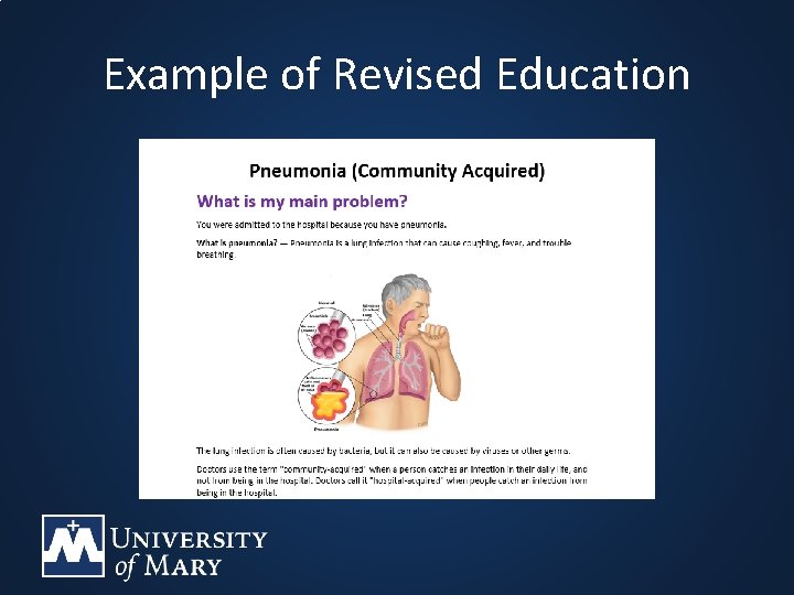 Example of Revised Education Example of Revised Education