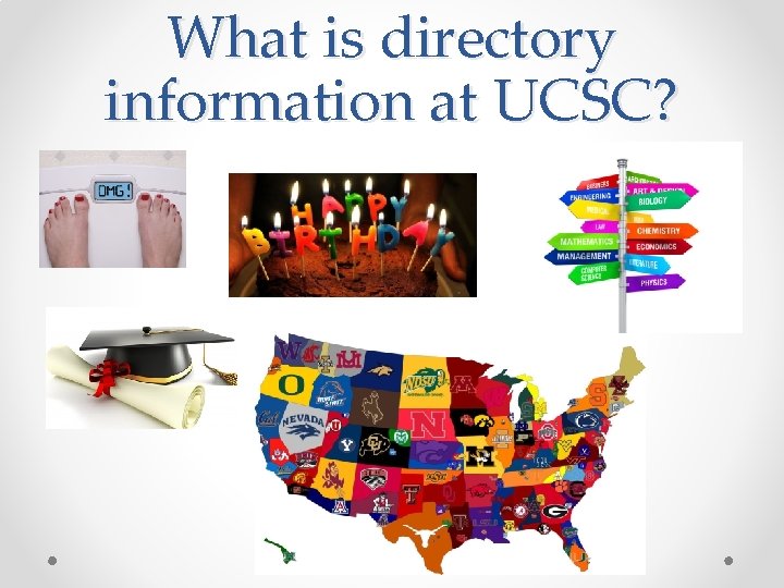 What is directory information at UCSC? 