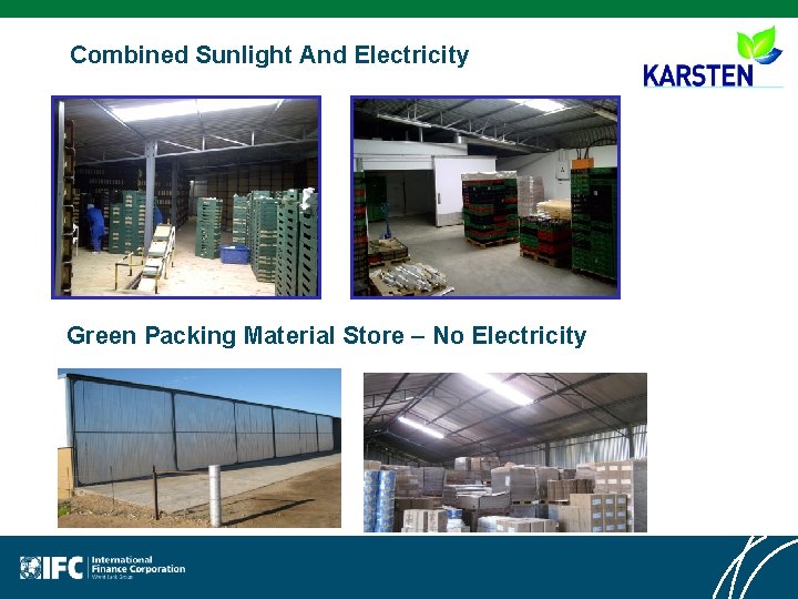 Combined Sunlight And Electricity Green Packing Material Store – No Electricity 