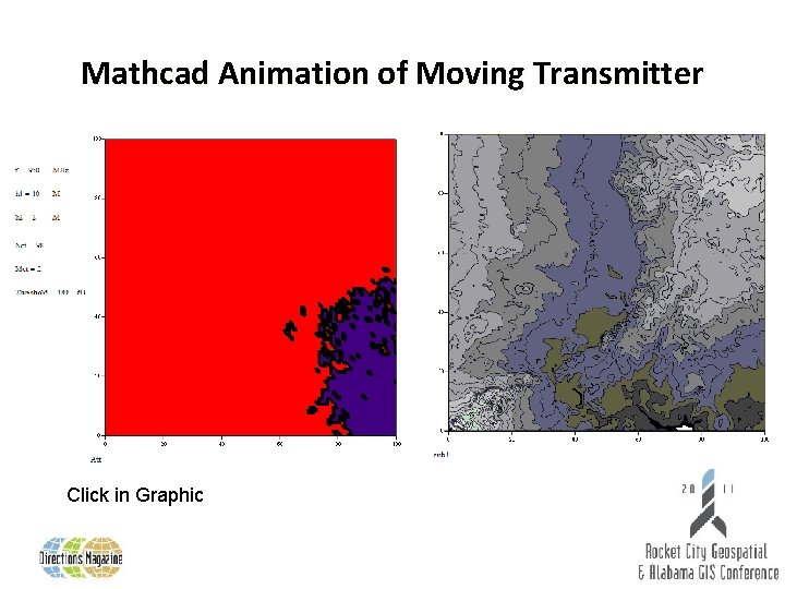 Mathcad Animation of Moving Transmitter Click in Graphic 