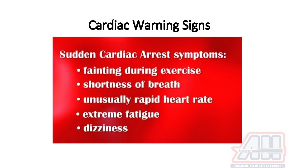Cardiac Warning Signs 