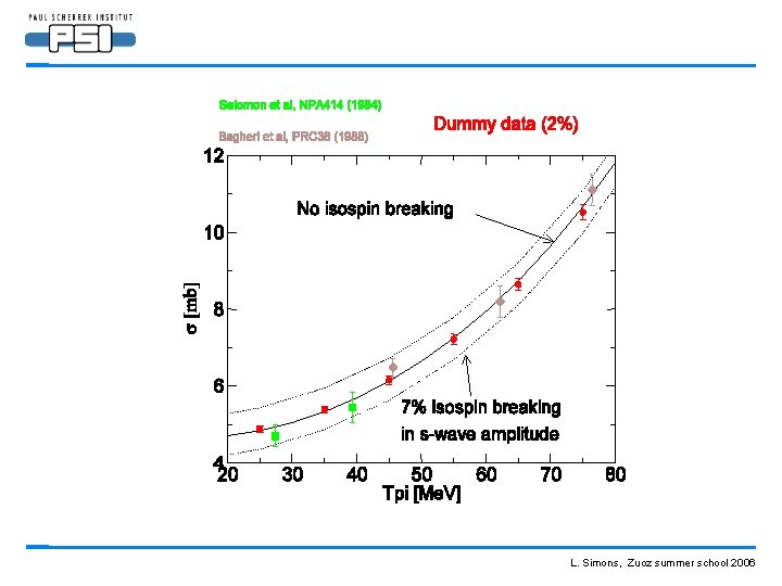 L. Simons, Zuoz summer school 2006 