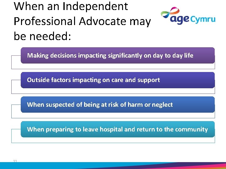 When an Independent Professional Advocate may be needed: Making decisions impacting significantly on day
