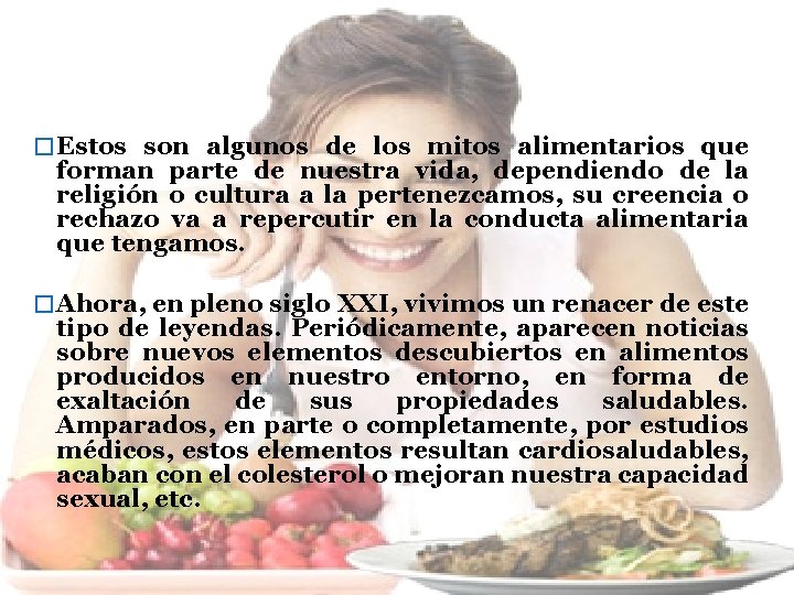 � Estos son algunos de los mitos alimentarios que forman parte de nuestra vida, � Estos son algunos de los mitos alimentarios que forman parte de nuestra vida,