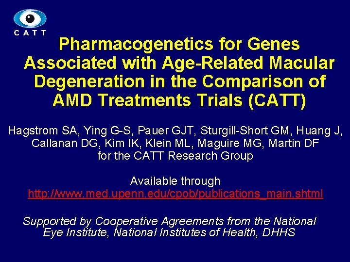 Pharmacogenetics for Genes Associated with Age-Related Macular Degeneration in the Comparison of AMD Treatments