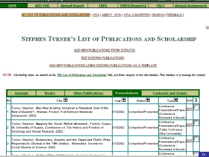 Faculty Activity Reporting TAIR Texas Association for Institutional Research – Austin, TX 2006 10/2/2020
