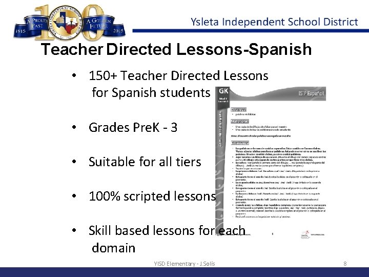 Teacher Directed Lessons-Spanish • 150+ Teacher Directed Lessons for Spanish students • Grades Pre.