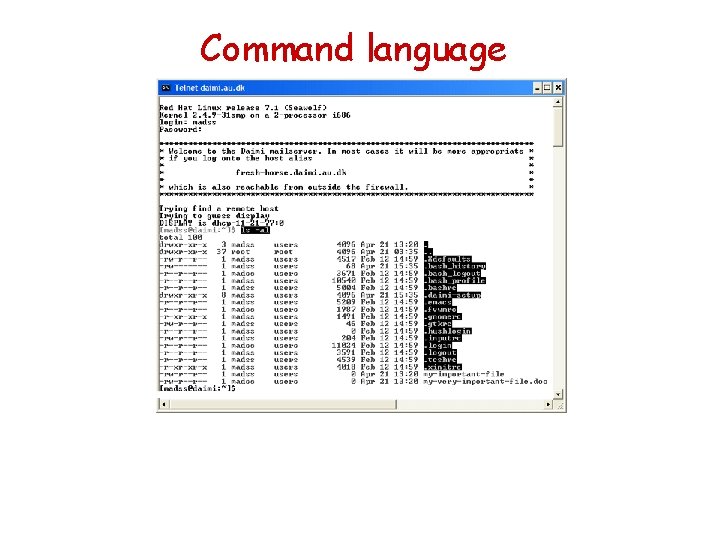 Command language 