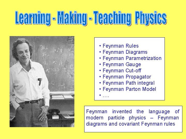  • Feynman Rules • Feynman Diagrams • Feynman Parametrization • Feynman Gauge •