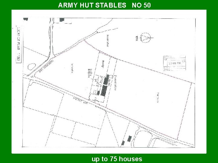 ARMY HUT STABLES NO 50 WHY THE CALL FOR LAND? Parish Council MBC call