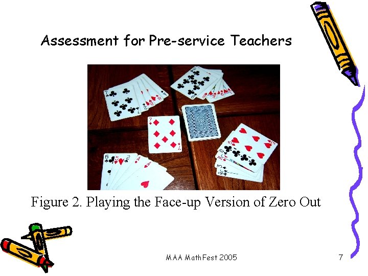 Assessment for Pre-service Teachers Figure 2. Playing the Face-up Version of Zero Out MAA