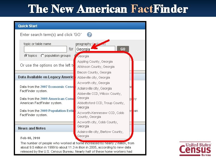 The New American Fact. Finder 