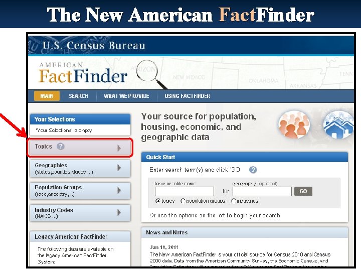 The New American Fact. Finder 