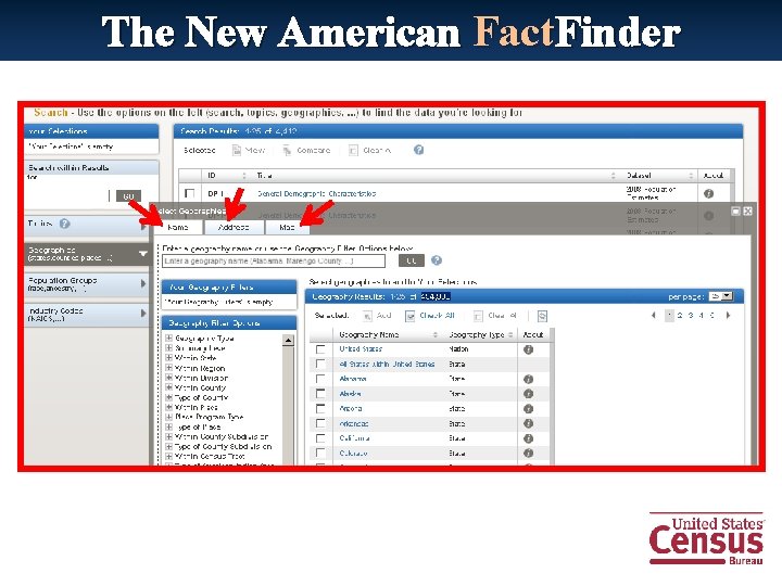 The New American Fact. Finder 