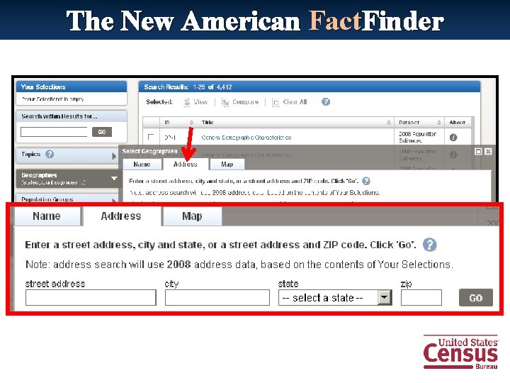 The New American Fact. Finder 