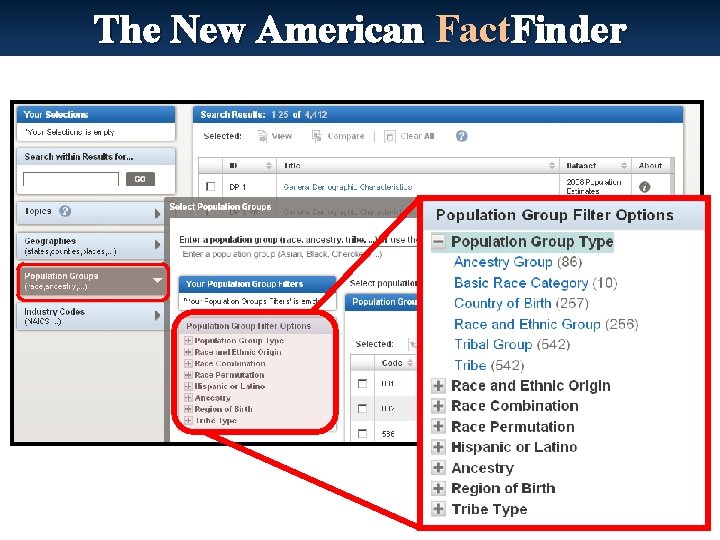 The New American Fact. Finder 