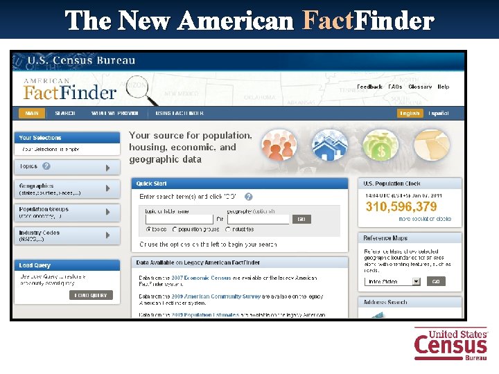 The New American Fact. Finder 