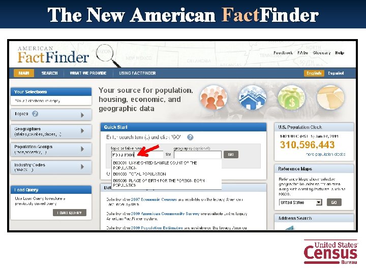 The New American Fact. Finder 