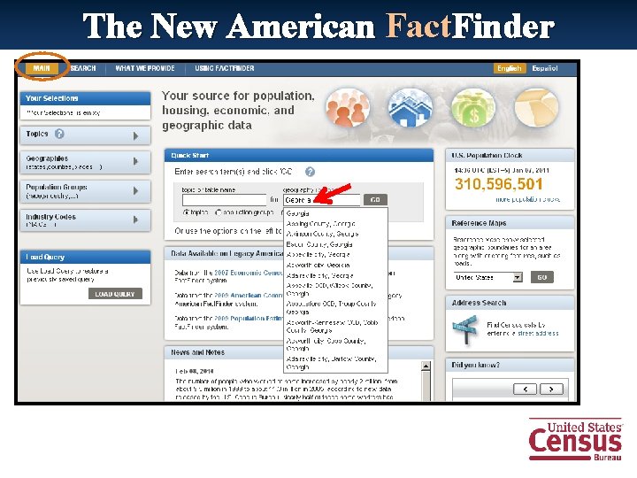 The New American Fact. Finder 