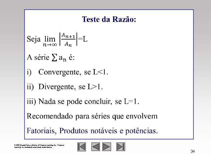  © 2003 Brooks/Cole, a division of Thomson Learning, Inc. Thomson Learning™ is a