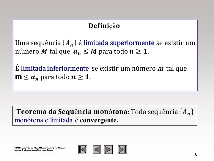  © 2003 Brooks/Cole, a division of Thomson Learning, Inc. Thomson Learning™ is a